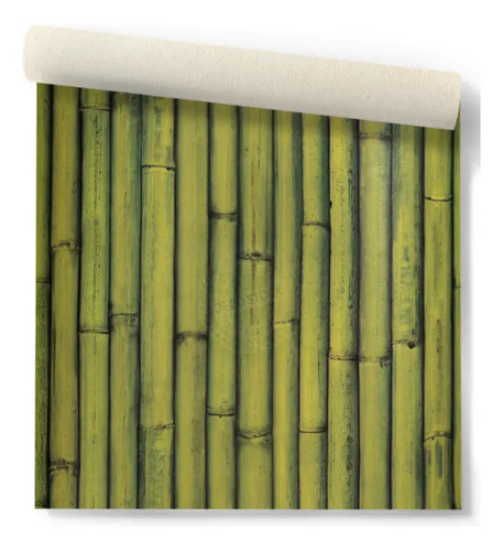 Papel Vinilizado Bamboo 3476/1 Zen Muresco Verde Dstock