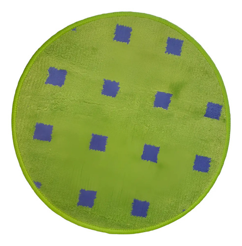 Alfombra Redonda Zimbos Dib 50 cm Violeta f/ verde