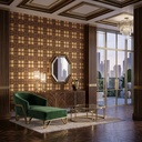 Papel Vinilizado Importado Escoces Beige Est. Ingles 25894 Club House Kingfisher DecoStock