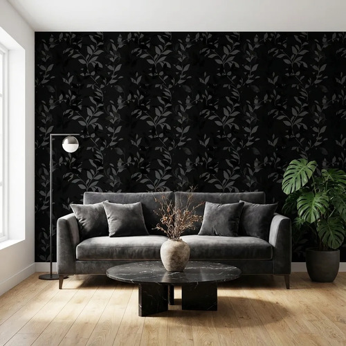 Papel Vinilico Muresco Concept 6708/4 Hojas F/negro DecoStock
