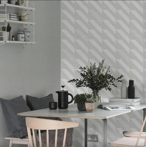 Papel Vinilico Beige Crema 2320/2 Rayas Picnic 2 Muresco