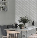 Papel Vinilico Beige Crema 2320/2 Rayas Picnic 2 Muresco