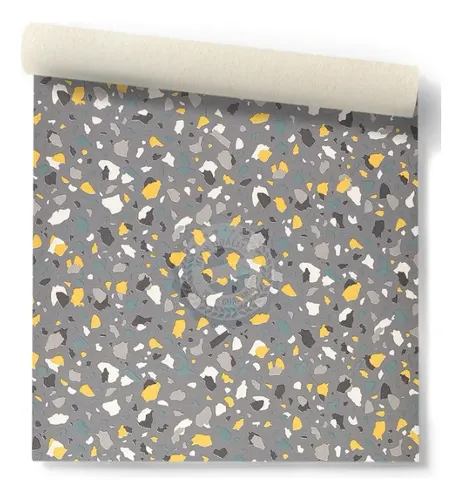 Papel Vinilico Picnic 2 Muresco 2328/4 Granito Gris Oscuro