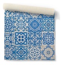 Papel Vinílico Muresco Allegra 7305/1 Azulejo Azul DecoStock