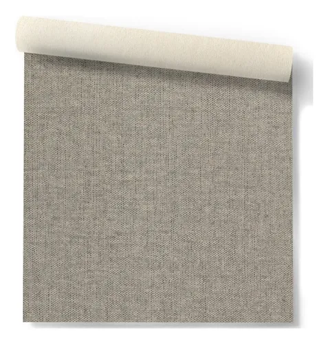Papel Vinilico Texturado Gris Lavable Aura 860/5 Muresco Ds