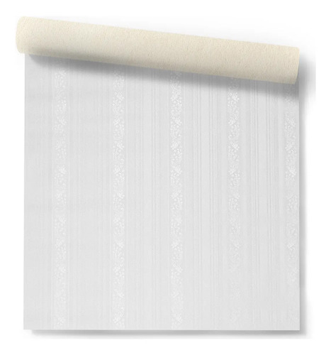 Papel Vinilico Sedado Rayado Blanco Studio 1932/1 Muresco