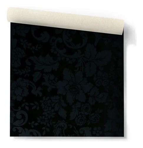 Papel Vinilico Muresco Concept Negro Flor 6705/6 Decostock