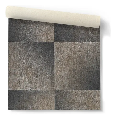 Papel Vinílico Importado Gris Cobrizo Emiliana Para Ti 44033 Milano City DecoStock