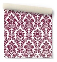 Papel Vinilizado F/blanco Arabescos Bordo Amarie Muresc 37/2