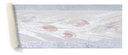 Guarda Vinilica X 5 Mts Sedada Flores Borde Celeste 7514/1 DecoStock