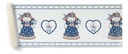 Guarda Vinilizada Pre Encolada X 4,57 Mts Osos Corazón Azul DecoStock