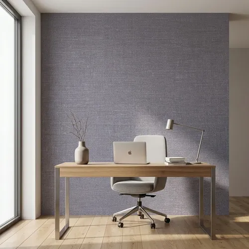 Papel Vinílico Especial Entelado Gris Violeta Muresco 3885/1