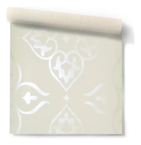 Papel Vinilizado F/ Blanco Diseño Platedo Iara Muresco 74/3