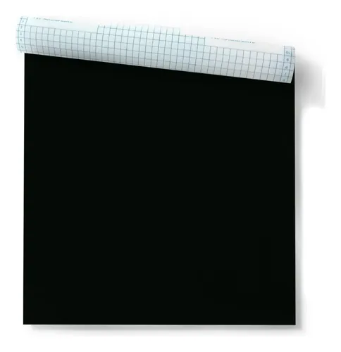 Rollo De Pvc Autoadhesivo Negro Muresco Medida 0,45 X 2 Mts