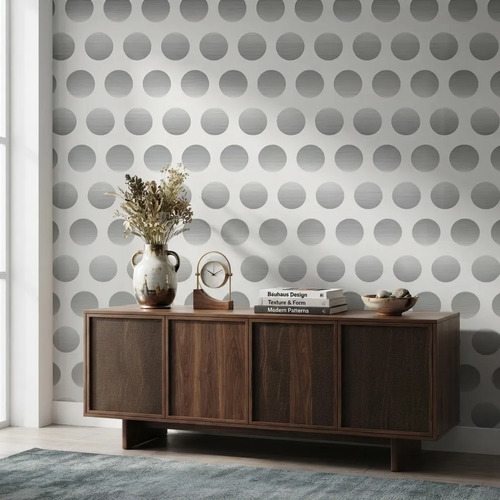 Papel Vinilico Texturado Circulos Urban 4704/3 DecoStock