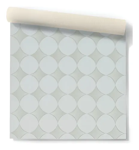 Papel Vinilico Cìrculos Geomètrico Beige Galia Muresco 47/3 DecoStock