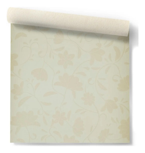 Papel Vinilico Beige Flores Galia 46/2 Muresco Decostock