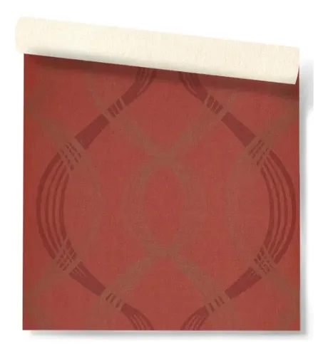 Papel Vinilico Texturado F/ Rojo Oscuro Muresco Urban 4711/3 DecoStock