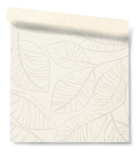 Papel Vinilico Texturado Hojas F/ Crema Urban Muresco 4706/1