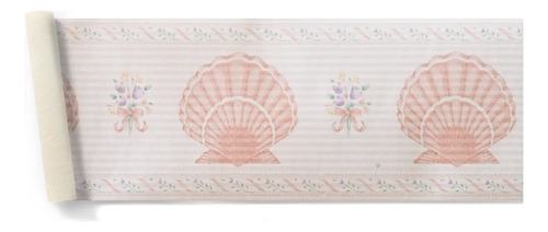 Guarda Vinilizada X 9,80 Mts Caracola Rosa Dulce Hogar 595/3 DecoStock
