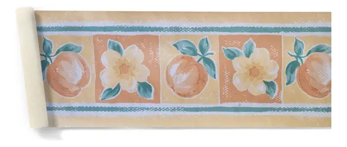 Guarda Vinilica Importada X 4,57 Mts Cocina Frutas Flores DecoStock