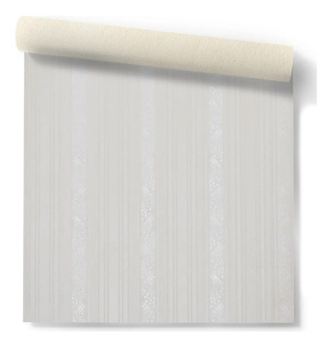 Papel Vinilico Sedado Rayado Blanco Stylo Muresco 1471/1