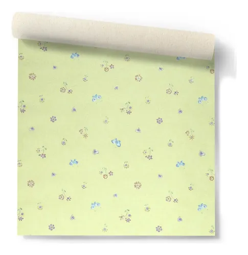 Papel Vinilizado Viva La Casa Flores Muresco Infantil 189/4