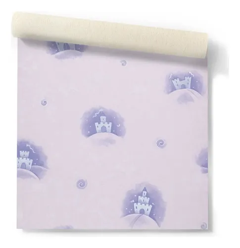 Papel Vinilizado Magic Dreams Castillo Fondo Rosa 3901/2