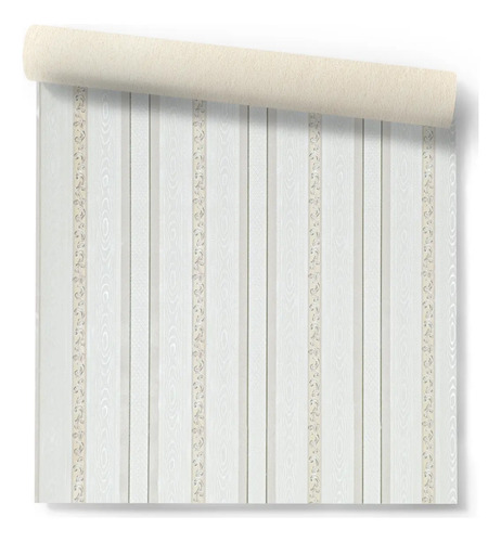 Papel Vinilico Sedado Rayado Diseño Beige 209/1 Muresco Disney