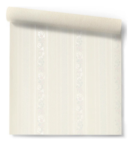 Papel Vinilizado Crema Rayado Eurodesign Muresco 1453/1 Ds