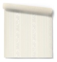 Papel Vinilizado Crema Rayado Eurodesign Muresco 1453/1 Ds