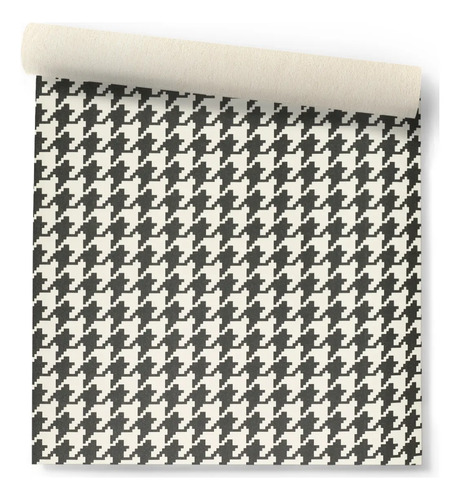 Papel Vinilizado Blanco Y Negro Pampa Compose Muresco Dstock