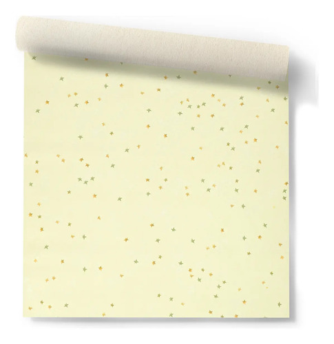 Papel Vinilizado Estrellas F/amarillo Cuentos Muresco 7802/2