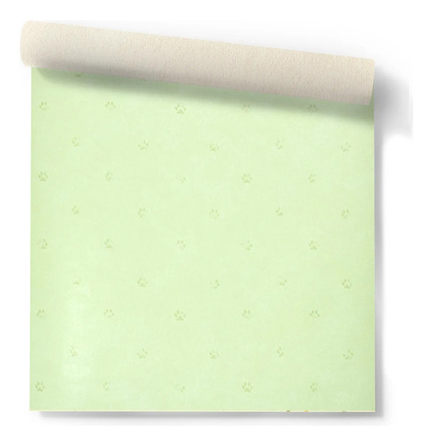 Papel Vinilizado F/ Verde C/ Huellas Cuentos Muresco 7801/3