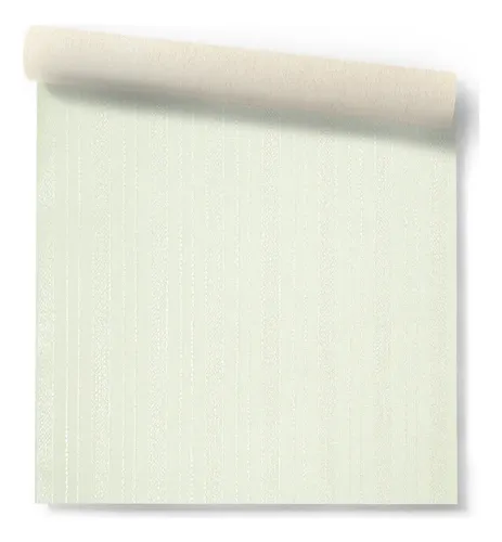 Papel Vinilico Sedado Rayado Crema Cinthia Muresco 6102/1