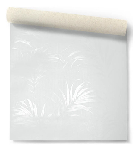 Papel Vinilico Blanco Rayado Hojas Vanina 60/1 Muresco Ds