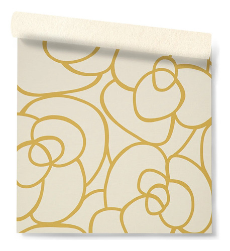 Papel Vinilico Texturado Crema Muresco Urban Flores 4705/2