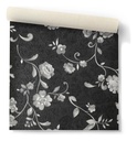 Papel Vinilico Flores Gris Osc F/ Negro Ayun Muresco 6403/5