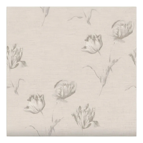 Papel Vinílico Crema Lounge 7460/1 Floral Muresco