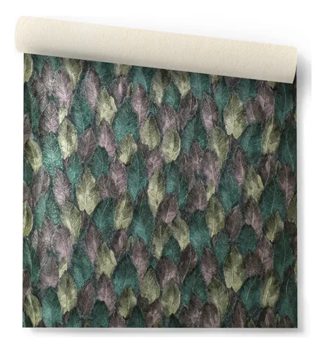 Papel Vinilico Texturado Sedado Plumas 3209/9 Muresco Dstock Cinthia