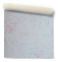 Papel Vinilico Blanco Sedado Flores Cinthia 6107/1 Muresco