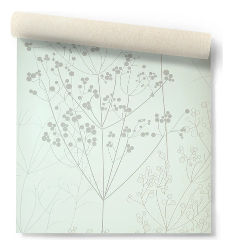 Papel Vinilizado Cemento Claro Árbol Ramas Iara Muresco 70/1