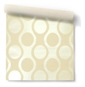Papel Vinilizado Amarie Muresco Geométrico Champagne 34/5