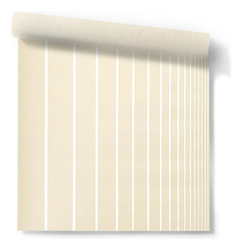 Papel Muresco Vinilizado Amarie 35/2 Beige Rayas Irregulares
