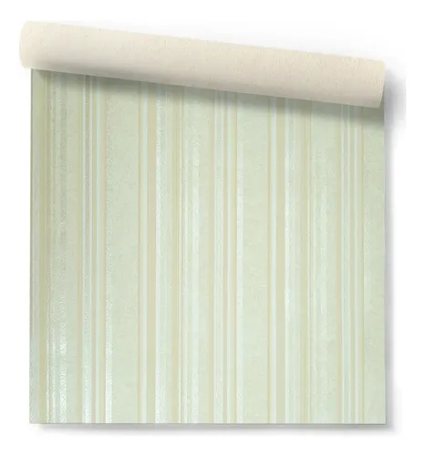 Papel Vinilizado Rayado Beige Decorpaper 1156/2 Muresco Ds