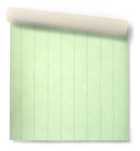 Papel Vinilico Texturado Rayado Verde 9918/5 Muresco Dstock
