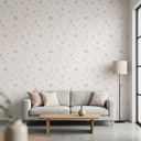 Papel Vinilizado F/ Blanco Flores 1180/3 Decorpaper Muresco