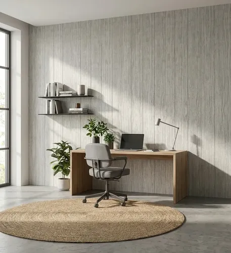 Placas 3d Autoadhesivas Pared Muresco Pintable/lavable Madera Gris
