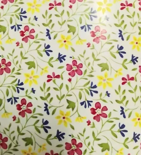 Rollo De Pvc Autoadesivo Muresco 0,45 M X 2 M Modelo Flores DecoStock
