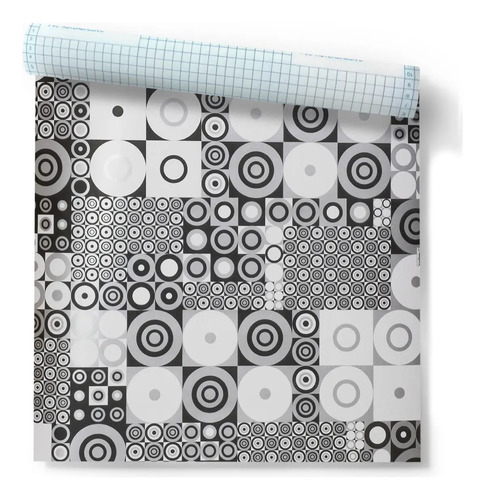 Rollo De Pvc Autoadesivo Muresco 0,45 M X 2 M Modelo Flores DecoStock